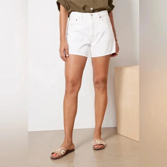 Agolde Parker Long Short Dough Size 32 B2287 - Picture 3 of 10